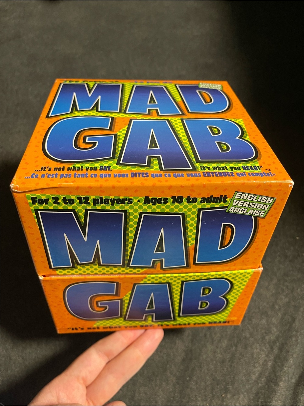 Mad Gab 1995 Original Classic Vintage Card Game MADGAB Bilingual